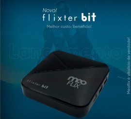 Meoflix Flixter bit 4K Ultra HD com IPTV e 16GB eMMC + 1GB de RAM